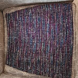 LOFT Multicolor Tweed Mini Skirt